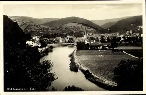 Ak Nassau (Lahn), Teilansicht, Vogelschau