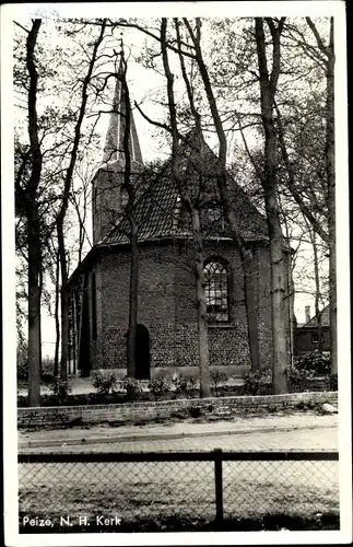 Ak Peize Drenthe, N. H. Kerk