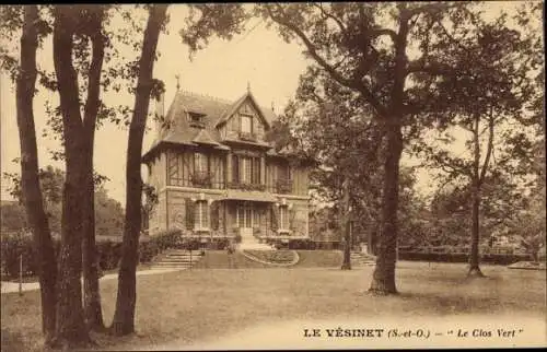 Ak Le Vésinet Yvelines, Le Clos Verts