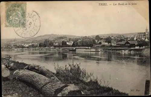 Ak Triel Yvelines, Les Bords de la Seine