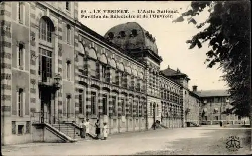 Ak Le Vésinet Yvelines, Asile National, Pavillon du Réfectoire et de l´Ouvroir