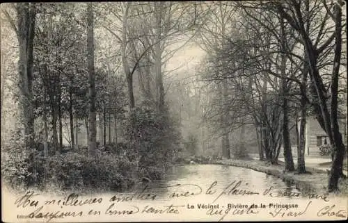 Ak Le Vésinet Yvelines, Rivière de la Princesse