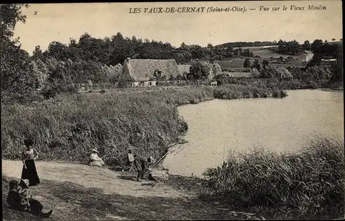 Ak Vaux de Cernay Yvelines, Vue sur le Vieux Moulin