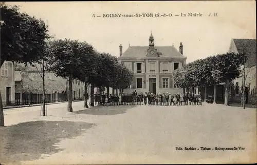 Ak Boissy sous Saint Yon Essonne, La Mairie