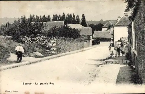 Ak Bouray Essonne, La Grande Rue