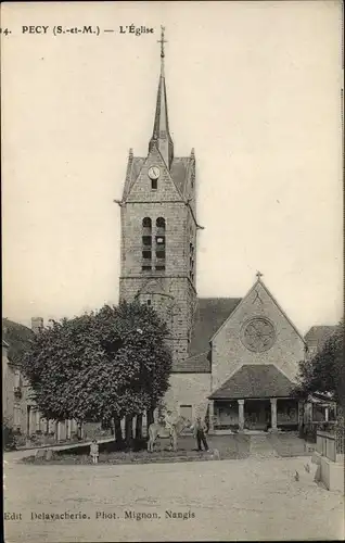 Ak Pecy Seine et Marne, L´Église