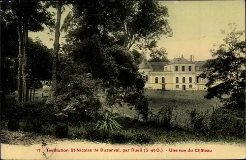 Ak Rueil Hauts-de-Seine, Institution de Saint Nicolas de Buzenval, Vue du Château