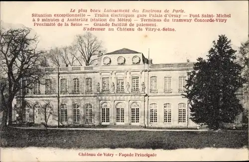 Ak Vitry Val de Marne, Château de Vitry