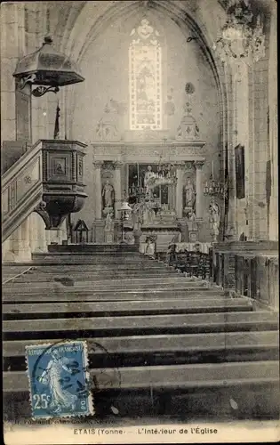 Ak Étais Yonne, Intérieur de l´Église