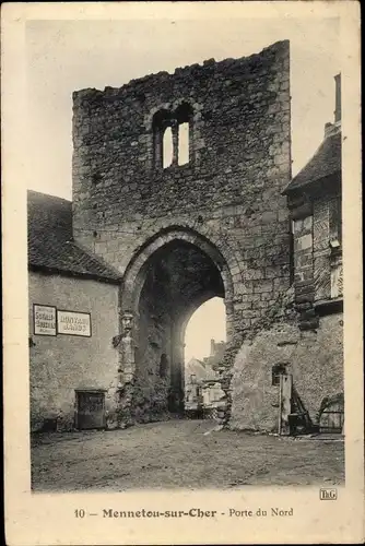 Ak Mennetou sur Cher Loir et Cher, Porte du Nord