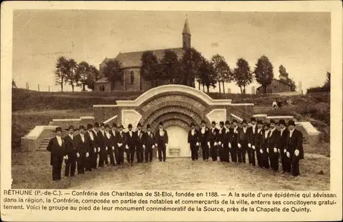 Ak Béthune Pas de Calais, Confrérie des Charitables de Saint Éloi, Chapelle de Quinty