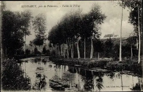 Ak Bondarcy Loiret, Près de Pithiviers, Vallée de l´Oeuf