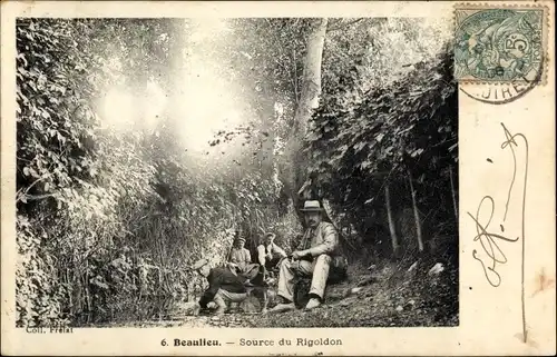 Ak Beaulieu Loiret, Source du Rigoldon