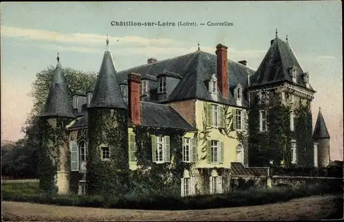 Ak Chatillon sur Loire Loiret, Courcelles