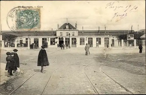 Ak Bourges Cher, La Gare