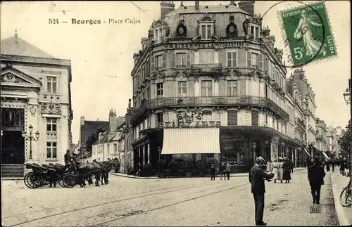 Ak Bourges Cher, Place Cujas