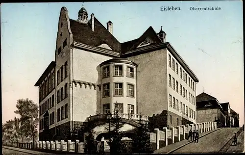 Ak Lutherstadt Eisleben, Oberrealschule