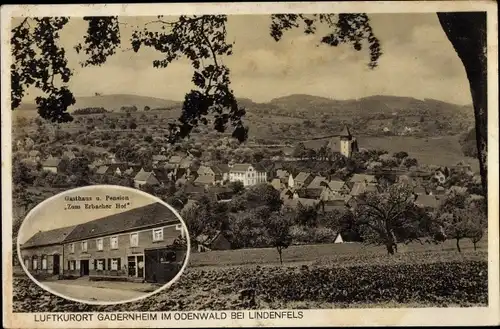 Ak Gadernheim Lautertal Odenwald, Gasthaus Zum Erbacher Hof, Panorama vom Ort