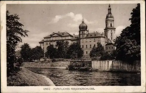 Ak Greiz im Vogtland, Fürstliches Residenzschloss