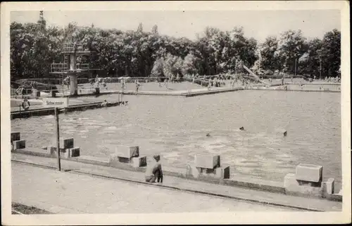 Ak Riesa an der Elbe Sachsen, Stadtbad