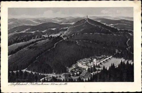 Ak Kaltenbronn Gernsbach im Murgtal Baden Württemberg, Hohlohturm, Gasthaus, Vogelschau