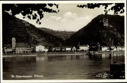 Ak Sankt Goarshausen am Rhein, Panorama