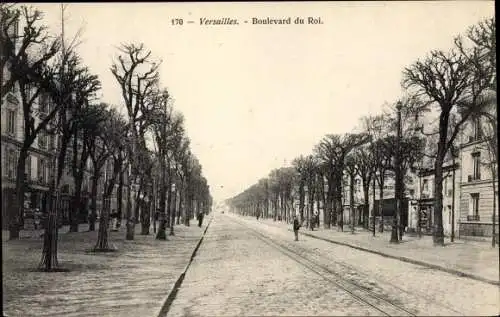 Ak Versailles Yvelines, Boulevard du Roi