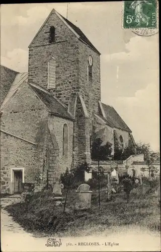 Ak Recloses Seine-et-Marne, L´Église