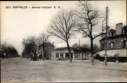 Ak Joinville Val de Marne, Avenue Gallieni