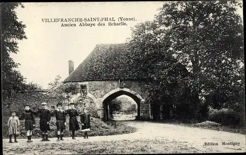 Ak Villefranche Saint Phal Yonne, Ancien Abbaye des Echarlis