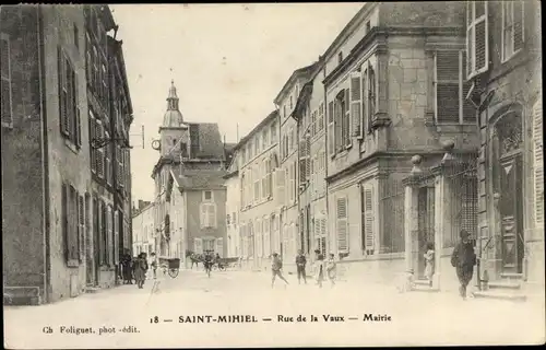 Ak Saint Mihiel Meuse, Rue de la Vaux, Mairie