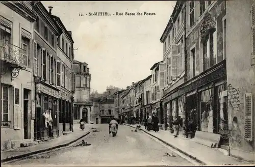 Ak Saint Mihiel Meuse, Rue Basse des Fosses