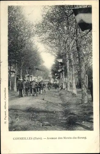 Ak Cormeilles Eure, Avenue des Monts du Bourg