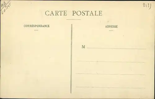 Ak Chatillon sur Loire Loiret, Église et le Presbytère