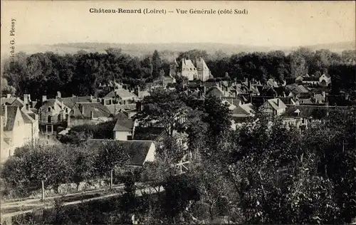 Ak Chateau Renard Loiret, Vue Générale