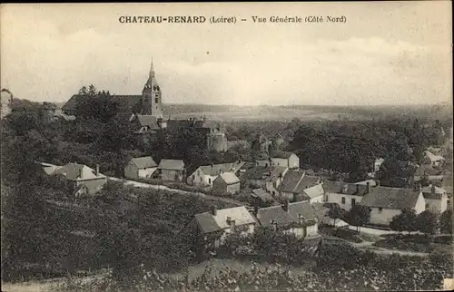 Ak Chateau Renard Loiret, Vue Générale