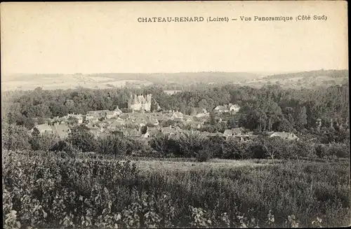 Ak Chateau Renard Loiret, Vue Panoramique