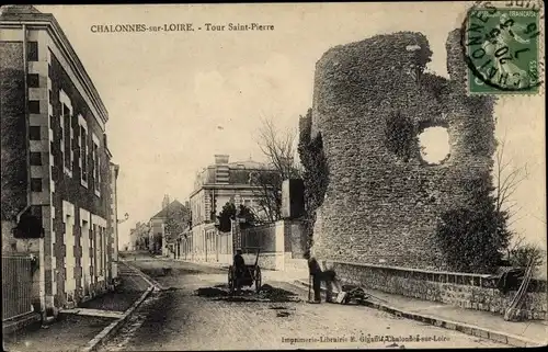Ak Chalonnes Maine et Loire, La Tour Saint Pierre