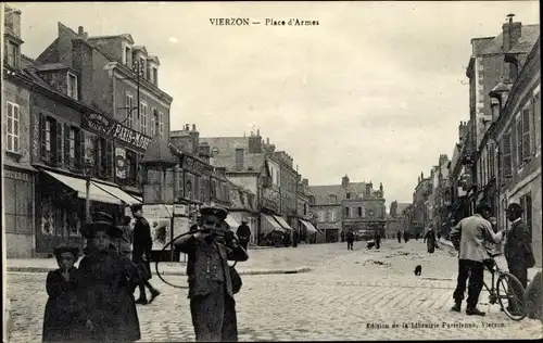 Ak Vierzon Cher, Place d´Armes