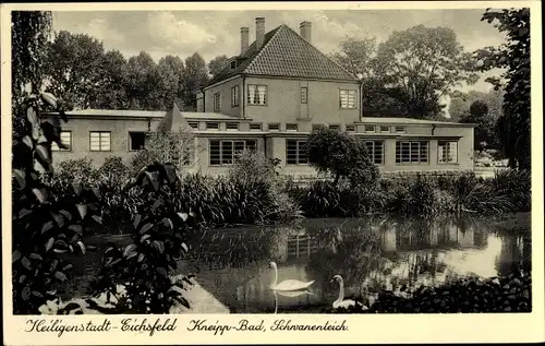Ak Heiligenstadt Eichsfeld Thüringen, Kneipp Bad Schwanenteich