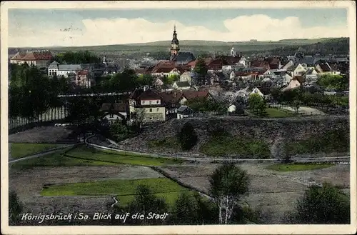 Ak Königsbrück in der Oberlausitz, Panorama