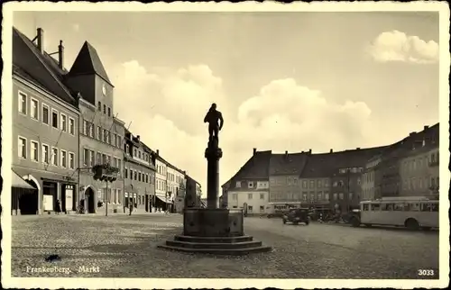 Ak Frankenberg an der Zschopau Sachsen, Markt