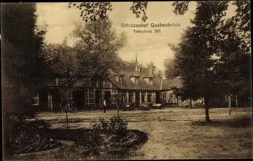 Ak Quakenbrück in Niedersachsen, Gartenpartie