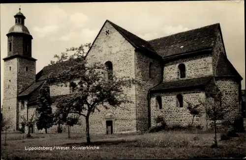 Ak Lippoldsberg Wahlsburg Weserbergland, Klosterkirche