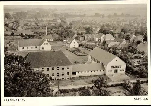 Ak Bersenbrück in Niedersachsen, Schulen, Vogelschau
