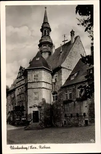 Ak Blankenburg am Harz, Rathaus