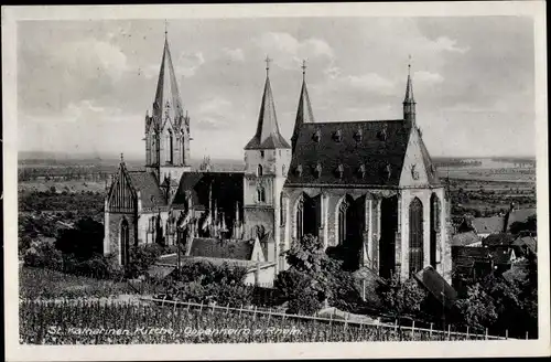 Ak Oppenheim am Oberrhein, St Katharinenkirche