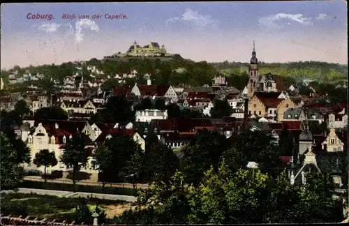 Ak Coburg in Oberfranken, Blick von der Capelle, Ottmar Zieher