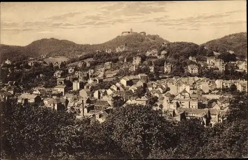 Ak Lutherstadt Eisenach in Thüringen, Panorama, Wartburg