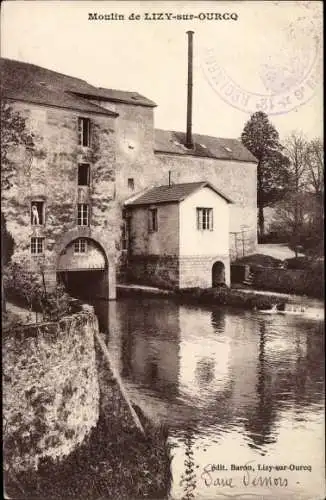 Ak Lizy sur Ourcq Seine et Marne, Moulin